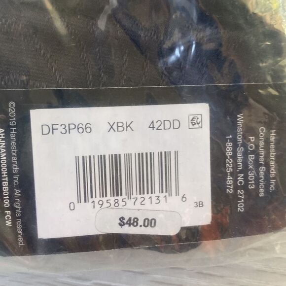 Bali Comfort Revolution® Front Close Shaping Full Coverage Bra- 42DD Blk Nwt - Picture 5 of 7